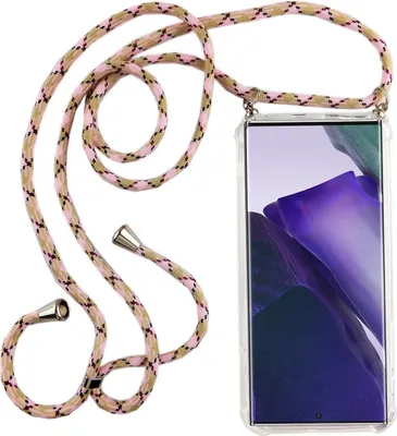 Produktbild von Handykette für Samsung Galaxy Note 20 - Smartphone Necklace Hülle mit Band - Schnur mit Case zum umhängen in Rosa
