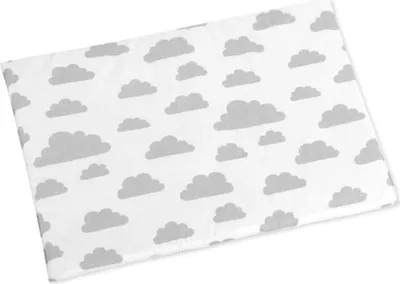 Image de Coussin de lit pour bébé - 42x32 cm - fin - Gris,Blanc