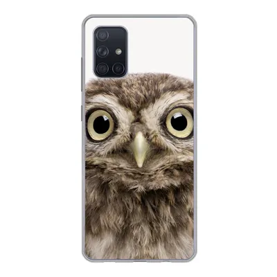 Produktbild von MuchoWow® Handyhülle Schutzhülle Hülle für Samsung Galaxy A51 Eule - Eule - Porträt - Braun - Vogel - Jungen - Mädchen Silikon Softcase Handy Hülle - Schutzabdeckung