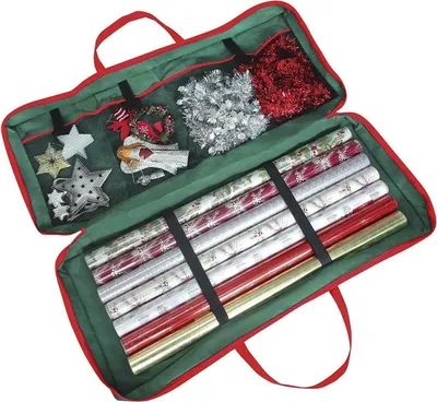 Produktbild von Weihnacht Geschenkpapierrollen Aufbewahrungstasche für Dekorationen