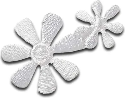 Produktbild von Blume Blüte - Aufnäher, Bügelbild, Aufbügler, Applikationen, Patches, Flicken, Zum Aufbügeln, Größe: 3,4 x 2,2 cm