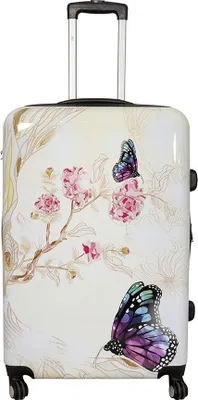 Produktbild von Mittelgroßer Motiv Butterfly Trolley Schmetterling Rollen Koffer 70 Li Bowatex