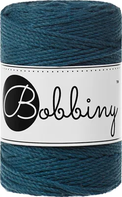 Obrázok produktu pre Bobbiny Macrame Cord 1,5 mm 100 m Peacock Blue Špagát