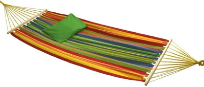 Produktbild von Conacord Hängematte Bahia bunt 0,7x2m Stabhängematte bis 90 kg Baumwolle