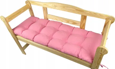 Produktbild von Gartenbankkissen, Rosa, 200x40x8, Gartenkissen, Gartensitzkissen, Outdoorkissen, Gartenkissen