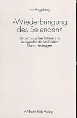Produktbild von Wiederbringung des Seienden