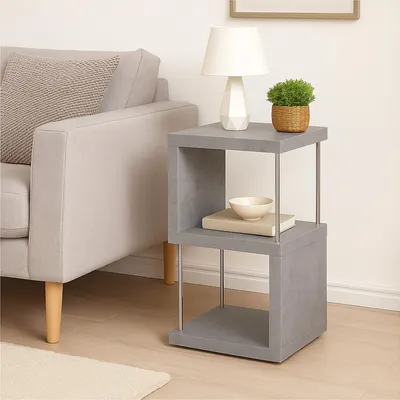 Produktbild von Standregal Beton Regal 30x65x30 cm modernes Bücherregal