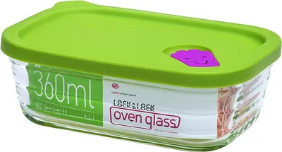Produktbild von Neuerts Vorteilset: 2 x  LocknLock  oven glass Wave Steam Hole 380ml 185 x 93 x 54 mm (solange vorrätig) LLG325 und Geschenk + Spende