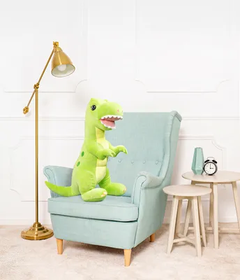 Produktbild von Gustaw Dino Harry- Kuscheltier Groß XXL (Grün, 90cm), Dinosaurier Gross Plüschtier Spielzeug Stofftier Plüschtier Dekoration.