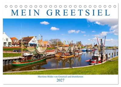 Image de Mon Greetsiel (calendrier de bureau 2027, format A5 paysage), calendrier mensuel CALVENDO