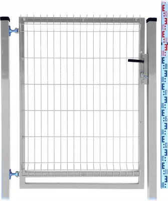 Zdjęcie produktu dla FURTKA 130cm ocynk PANELOWA dwa SŁUPKI ocynkowana ogrodzeniowa 133cm