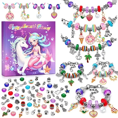 Produktbild von Bastelset Schmuckherstellung für Mädchen, Charm Armband Set, 5-12 Jahre
