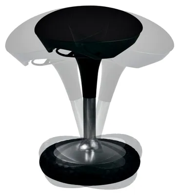 Produktbild von Bürohocker Sitness 20, schwarz, mit vertikalem und horizontalem Schwingeffekt
