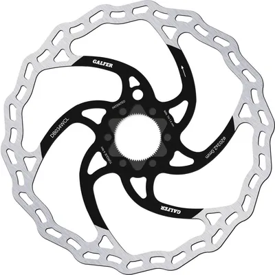 Produktbild von Galfer DB034WCL Fixed Wave-Bremsscheibe – 203 mm CenterLock mit Magnetbohrung silber-schwarz DB034WCL
