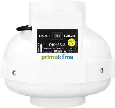 Produktbild von PK Rohrventilator 125 2-Speed, 220/400 m3/h