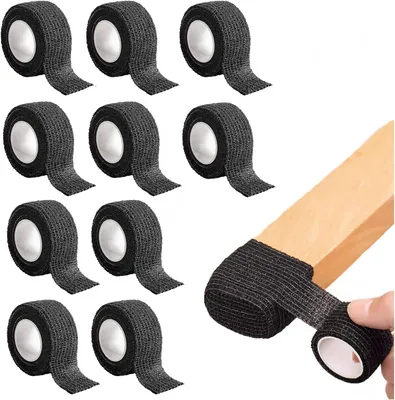 Productafbeelding van Stoelpootbeschermers 10 stuks, Vilt glijders, Zelfklevend, Zwart, Vloerbescherming, Geluidsdemping