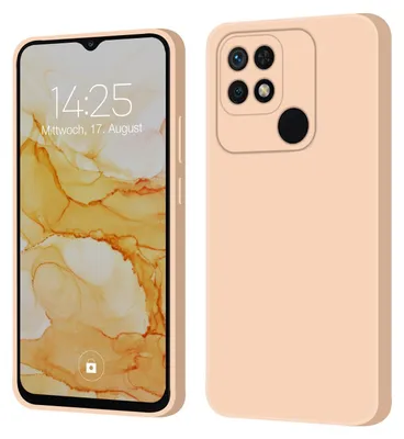 Produktbild von Hülle für Xiaomi Redmi 10C Case Cover Bumper Smartphone Softgrip Schutzhülle Farbe: Rosa