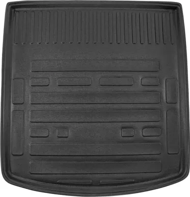 Produktbild von SCOUTT | Kofferraumwanne Laderaumwanne Kompatibel mit Audi A4 B8 / A5 Sedan 2008-2016, mit Hoher Rand, Kofferraum-Schutzmatte, Geriffelt, Aufrollbar, Schwarz