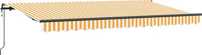 Obrázek produktu pro vidaXL Výsuvná markýza žlutá 400 x 200 cm látka