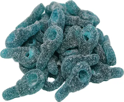 Produktbild Fruchtgummi blaue Schlüssel mit saurem Zucker überzogen 300g