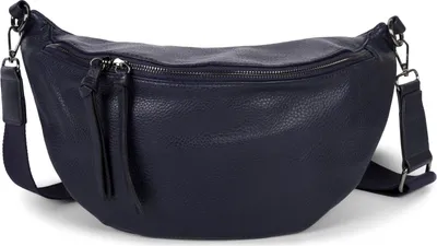 Produktbild von styleBREAKER Damen Halbmond Schultertasche groß | Crossbody Umhängetasche Handtasche mit 2 Wege Reißverschluss & verstellbarem Schultergurt 37 x 17 cm