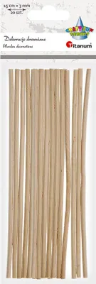 Produktbild von Titanum Holzstäbchen Natur für Dekoration 15cm 20 Stück