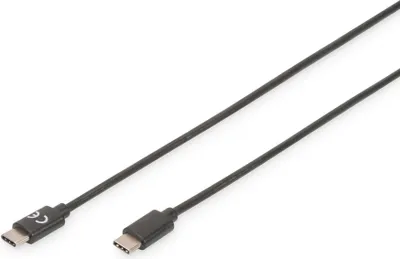 Zdjęcie produktu dla DIGITUS USB 2.0 Anschlusskabel Typ C -C  St/St     1.0m,  sw