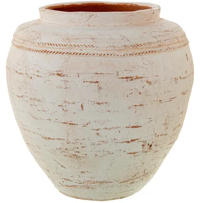 Produktbild von DRW Tischvase, Keramik, Weiß, 37 x 37 x 37 cm