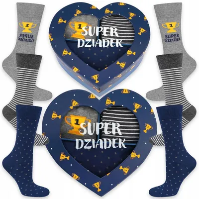 Produktbild von SOXO Herren Socken Set 3 Paar Geschenkbox für Großvater