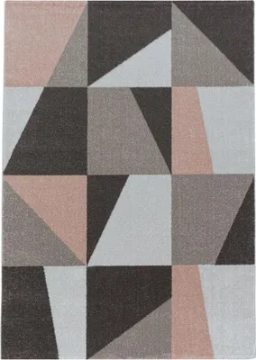 Produktbild von Kurzflor Teppich EFOR Rosa 80 x 250 cm