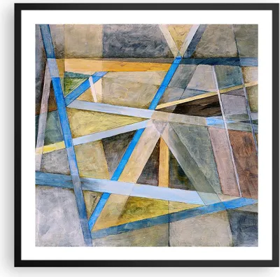 Produktbild von Gerahmtes Poster - Schwarzer Rahmen - Abstraktion modern - 60x60 cm - Wand Bild - Wanddeko - Wandbilder - Kunstposter - Wandposter - Bilderrahmen - Bilder - Kunstdruck - Wandbild - P2BAC60x60-3681