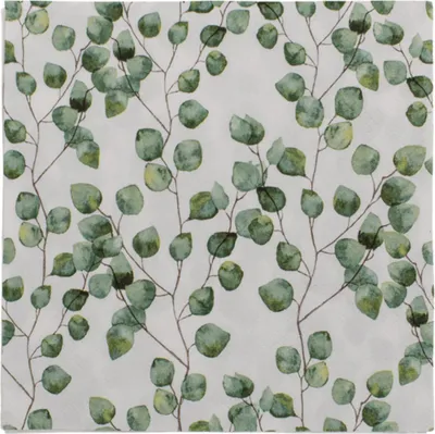 Immagine prodotto di Ootb Confezione da 20 tovaglioli di carta33x33 Foglie Verde Basco Verde Taglia Unica