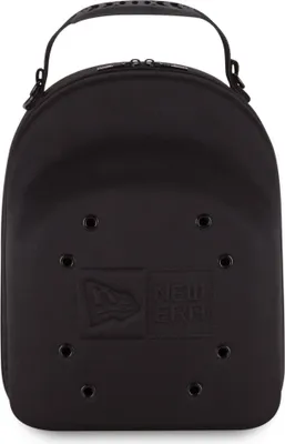 A black New Era cap carrier case is shown against a white background.