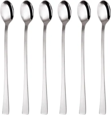 Zdjęcie produktu dla GRÄWE, zestaw 6 łyżeczek do drinków, 22 cm, stal nierdzewna - seria Würzburg