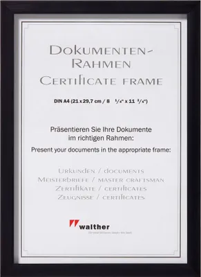 Produktbild von Walther Construction 21x29,7 Kunststoff schwarz DIN A4 JK130B