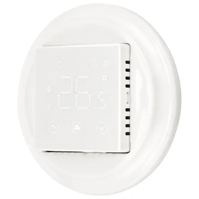 Immagine prodotto di Termostato ambiente retro digitale in porcellana da incasso I PR1 bianco