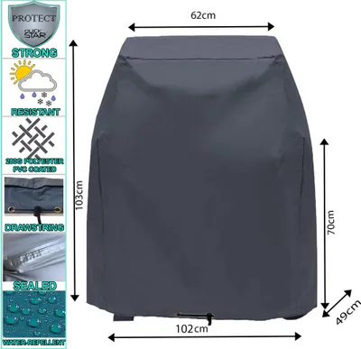 Produktbild von Schutzhülle Grillabdeckung 102x49x103cm Grill BBQ Polyester / PVC beschichtet