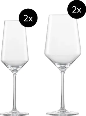 Produktbild von SCHOTT ZWIESEL 124012, Weingläser-Set, Glas, Transparent, Burgunderwein, Champagnerwein, klar, Einfarbig