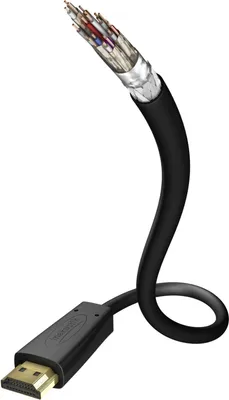 Produktbild von Inakustik 00324550, 5 m, HDMI Typ A (Standard), HDMI Typ A (Standard), 3D, 18,2 Gbit/s, Schwarz