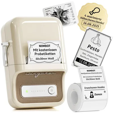 Immagine prodotto di Stampante per etichette - Bluetooth - 20-50 mm - Stampante di foto - Bianco