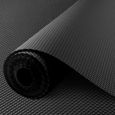 Produktbild von Schubladenmatte 60x600cm, Antirutschmatten küche, Kühlschrankmatten zuschneidbar aus EVA für Schränke Schubladen, Schwarz
