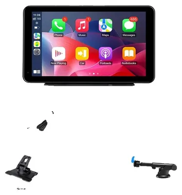 Image de Autoradio, connectivité smartphone, écran HD, compatible avec différents véhicules, écran CarPlay de 7 pouces