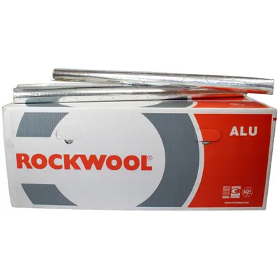 Produktbild von Rockwool RS800 alukaschiert in versch. Größen, Inhalt:Meterware, Durchmesser Ø Innen [mm]:42, Dämmstärke in [mm]:80