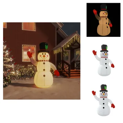 Produktbild von vidaXL Aufblasbarer Schneemann mit LEDs 120 cm -  Weihnachtsbeleuchtung