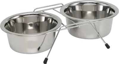 Immagine prodotto di Nobby Supporto per ciotole DOUBLE DINER 2 x Ø 16,0 cm 0,90 ltr. inclusi 2 ciotole.