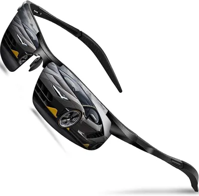 Produktbild von Sonnenbrillen, Herren-Sportbrillen, Damen-Polarisationsbrillen mit verspiegelten Gläsern im Retro-Stil, Fahrerbrillen mit UV400-Schutz für Autofahren, Reisen, Golf, Partys und Freizeit