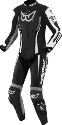 Immagine prodotto di Tuta in pelle da moto Berik Monza donna 1 pezzo, nero/bianco/grigio, 44
