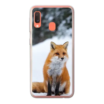 Produktbild von MuchoWow® Handyhülle Schutzhülle Hülle für Samsung Galaxy A20e Fuchs - Schnee - Wald Silikon Softcase Handy Hülle - Abdeckung
