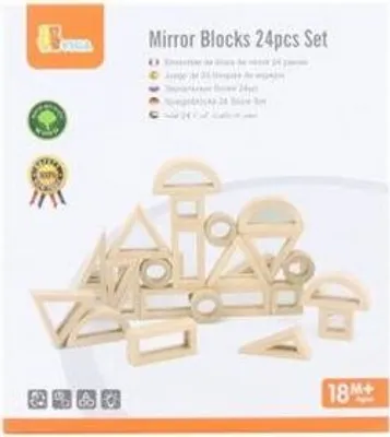 Produktbild von Spiegelwürfel aus Holz 24 Stück