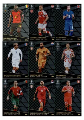 Produktbild von Match Attax UEFA EURO 2024 Germany - Alle 9 Black Edge BE 1-9